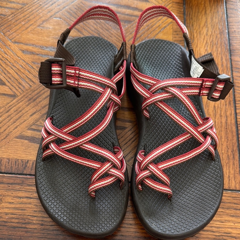 Chaco ZX2 Vibram Multi Red Performance Outdoor Adventure Sandals